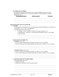 Form CC-GN-013 Annual Report of Guardian of Disabled Person - Maryland, Page 5