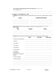 Form CC-GN-014 Annual Report of Guardian of a Minor - Maryland, Page 2