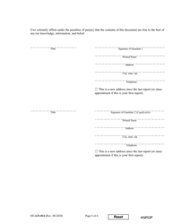 Form CC-GN-014 Annual Report of Guardian of a Minor - Maryland, Page 6
