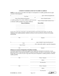 Form CC-GN-041 Parental Designation and Consent to the Beginning of Standby Guardianship - Maryland, Page 5