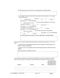 Form CC-GN-043 Petition by Parent (Appointment of Standby Guardian) - Maryland, Page 5