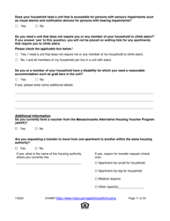 Application for State-Aided Public Housing and the Alternative Housing Voucher Program (Ahvp) - Massachusetts, Page 11