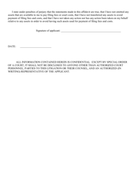 Inmate&#039;s Affidavit of Indigency - Massachusetts, Page 3