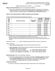 Form DEQ(P)6517 Monitoring Plan for Community Water Supplies - Disinfectants and Disinfection Byproducts (Ddbp) - Michigan, Page 2