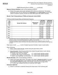 Form DEQ(E)6517 Monitoring Plan for Community Water Supplies - Disinfectants and Disinfection Byproducts (Ddbp) - Michigan, Page 2