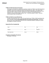Form DEQ(E)6517 Monitoring Plan for Community Water Supplies - Disinfectants and Disinfection Byproducts (Ddbp) - Michigan, Page 3