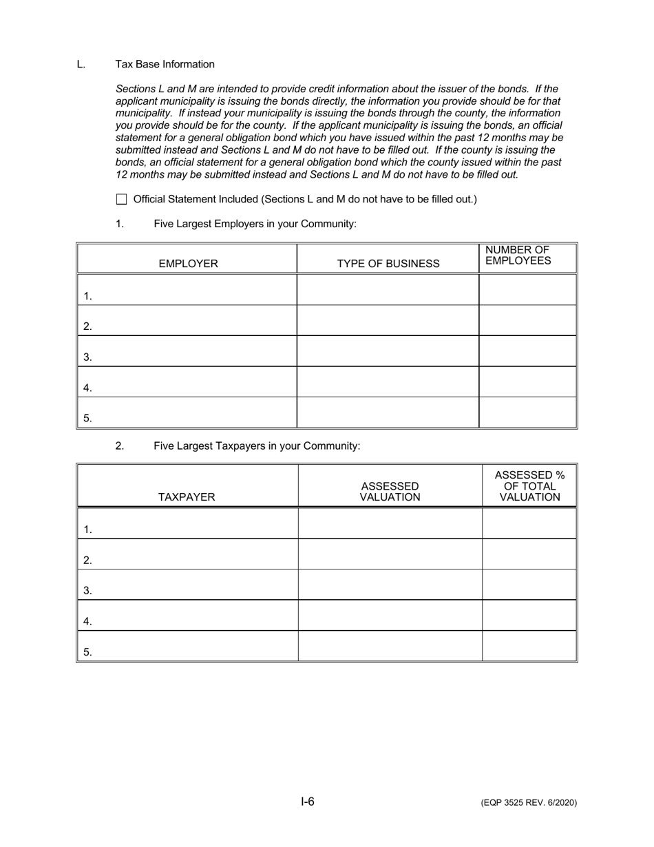 Form EQP3525 Drinking Water State Revolving Fund Application for Financial Assistance for Minicipal Applicants - Michigan, Page 7