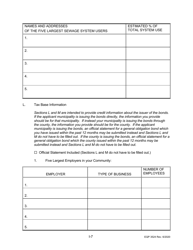Form EQP3524 Part I Clean Water State Revolving Fund Application for Financial Assistance for Municipal Applicants - Michigan, Page 8