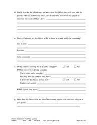 Form CHC603 Petition for Third Party Custody - Minnesota, Page 13