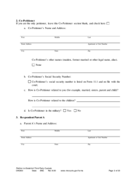 Form CHC603 Petition for Third Party Custody - Minnesota, Page 2