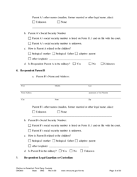 Form CHC603 Petition for Third Party Custody - Minnesota, Page 3