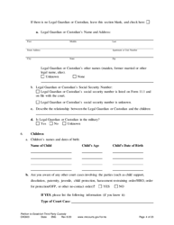 Form CHC603 Petition for Third Party Custody - Minnesota, Page 4