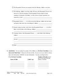 Form CHC603 Petition for Third Party Custody - Minnesota, Page 8