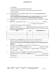 Form IFP401 Petition and Affidavit for Proceeding in Forma Pauperis (Guardianship / Conservatorship) - Minnesota, Page 2