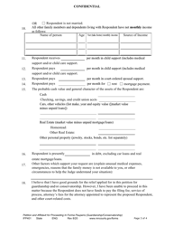 Form IFP401 Petition and Affidavit for Proceeding in Forma Pauperis (Guardianship / Conservatorship) - Minnesota, Page 3