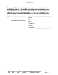 Form IFP401 Petition and Affidavit for Proceeding in Forma Pauperis (Guardianship / Conservatorship) - Minnesota, Page 4