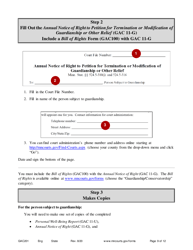 Form GAC201 Instructions - Annual Reporting for Guardians - Minnesota, Page 9