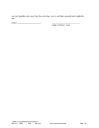 Form GAC4-U Letters of Guardianship of the Person / Conservatorship of the Estate - Minnesota, Page 2