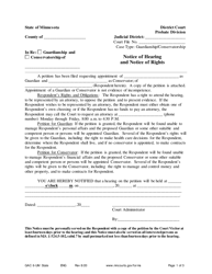 Document preview: Form GAC6-UM Notice of Hearing and Notice of Rights - Minnesota