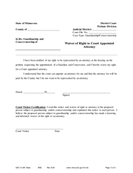 Form GAC6-UM Notice of Hearing and Notice of Rights - Minnesota, Page 3