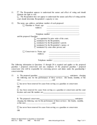 Form GAC5-U Petition for Appointment of General Conservator or Guardian - Minnesota, Page 7