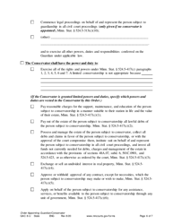 Form GAC8-U Order Appointing General Conservator / Guardian - Minnesota, Page 6