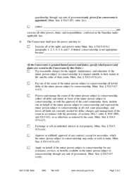 Form GAC8-UM Order Appointing Guardian and Conservator (Minor) - Minnesota, Page 3