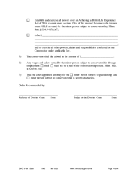 Form GAC8-UM Order Appointing Guardian and Conservator (Minor) - Minnesota, Page 4