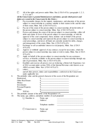 Form GAC17-U Petition for Emergency Guardian/Conservator - Minnesota, Page 4