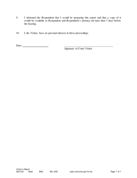 Form GAC105 Visitor&#039;s Report - Minnesota, Page 7