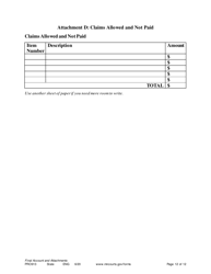 Form PRO913 Final Account and Proposal for Distribution - Minnesota, Page 12