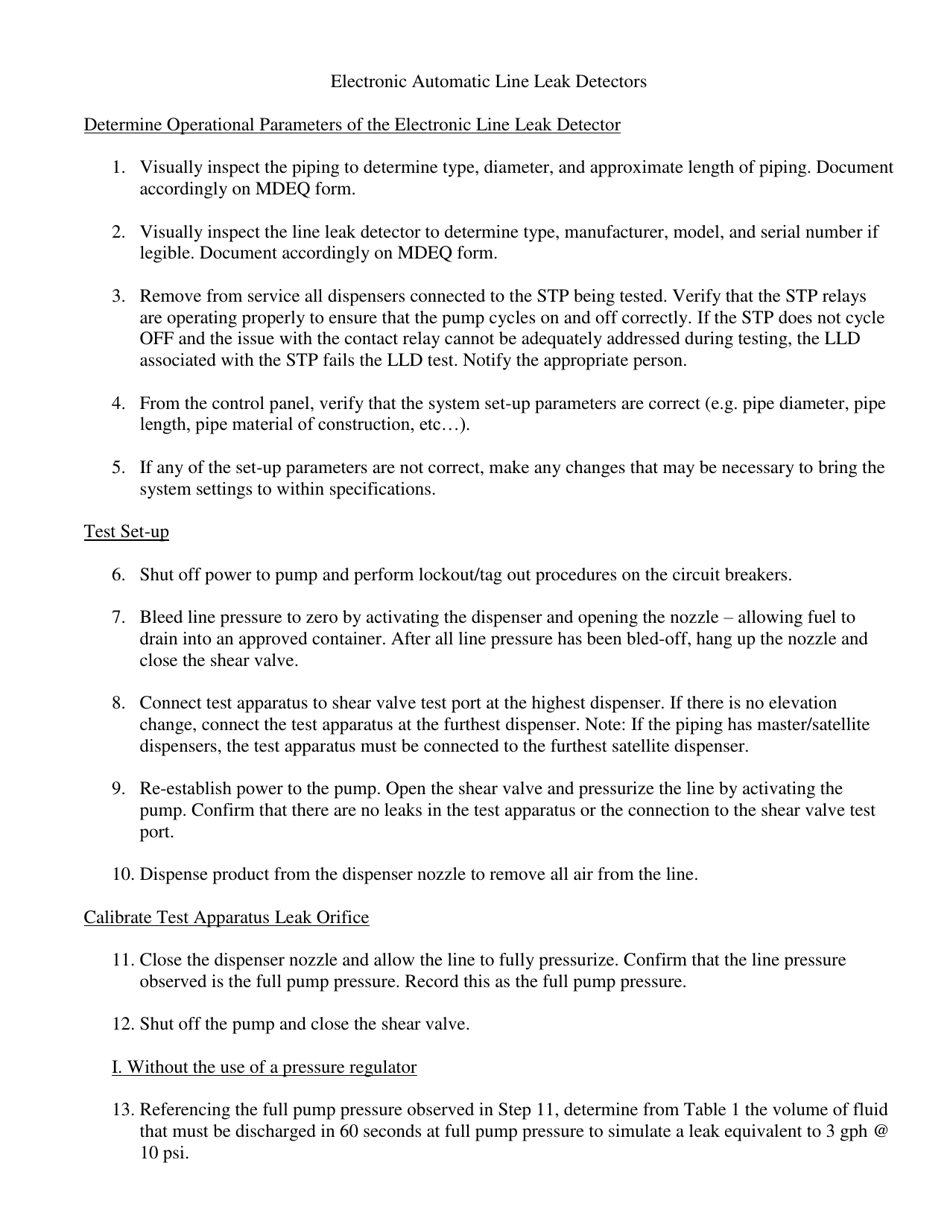 Annual Automatic Line Leak Detector Testing - Mississippi, Page 6