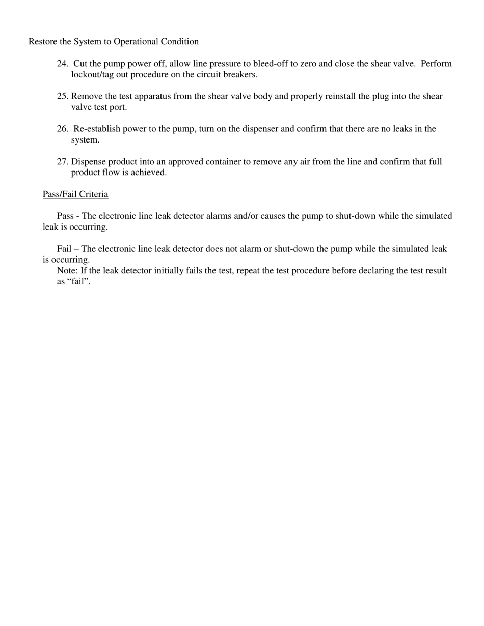 Annual Automatic Line Leak Detector Testing - Mississippi, Page 8