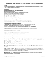 Form 1198 Sars-Cov-2 (Virus That Causes Covid-19) Testing Requisition - Mississippi, Page 2
