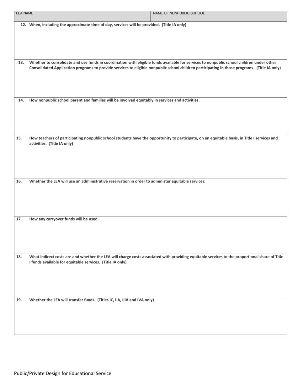 Public / Private Design for Educational Service for Titles Ia, Ic, Iia, Iiia, and Iva - Missouri, Page 3