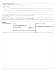 Form MO375-0596 Application for Authorization as an Independent Certified Public Accountant for Captive Insurance Business - Missouri, Page 2