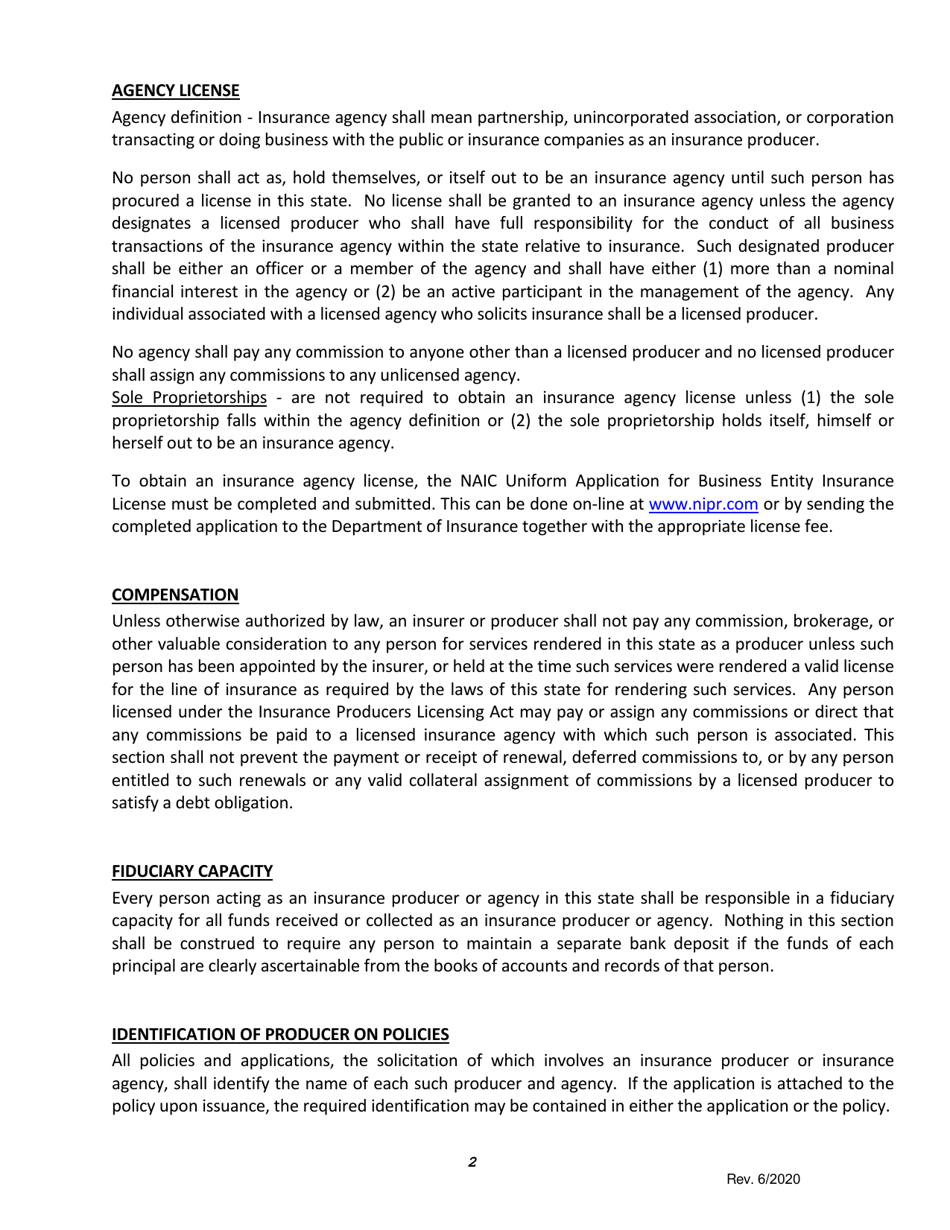 Uniform Application for Individual Producer License / Registration - Non-resident - Nebraska, Page 4