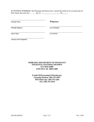 Application for Managing General Agent License - Nebraska, Page 3