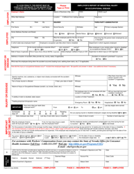 Form C-3 &quot;Employer's Report of Industrial Injury or Occupational Disease&quot; - Nevada