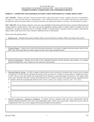 Document preview: Form 671 Community Manager Distance Education Supplemental Course Application - Nevada