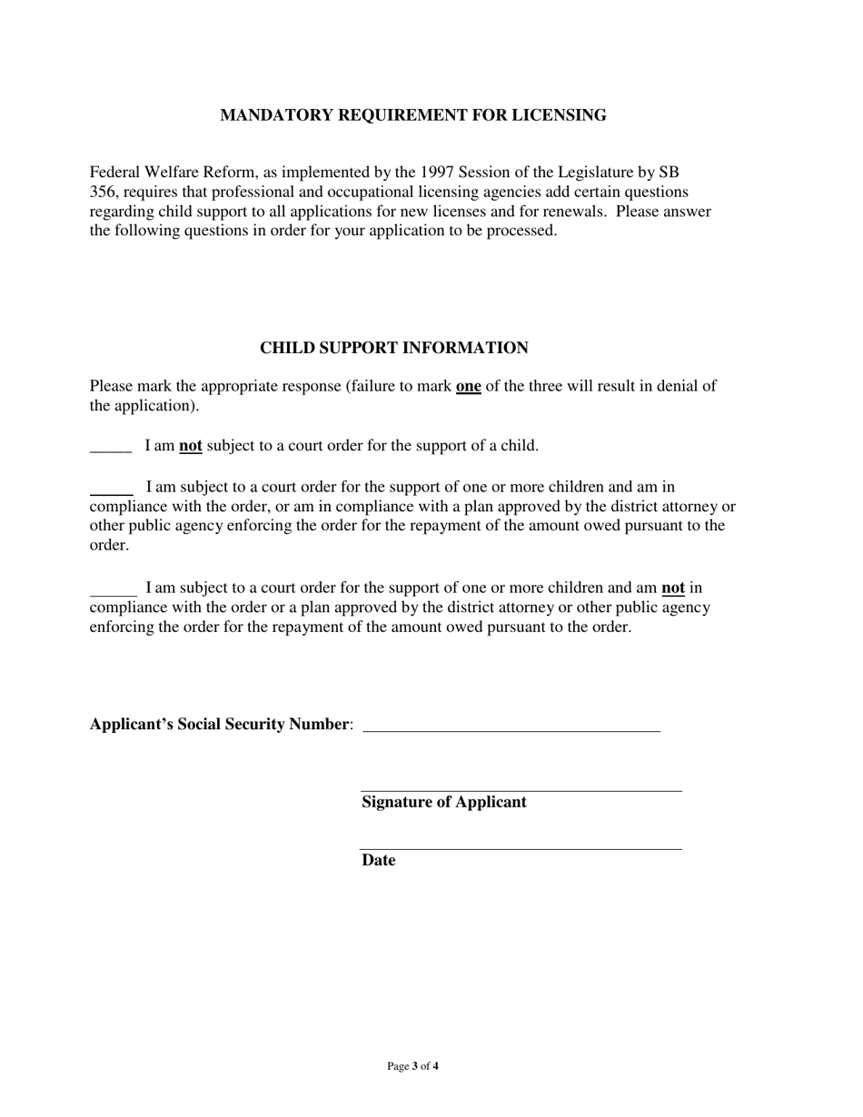Application for Issuance or Renewal of Id Card or Work Card for Elevator Mechanic, Apprentice, or Helper - Nevada, Page 3