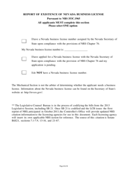 Application for Issuance or Renewal of Id Card or Work Card for Elevator Mechanic, Apprentice, or Helper - Nevada, Page 4