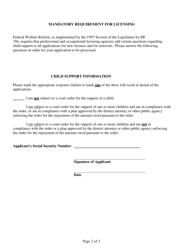 Application for Issuance or Renewal of Id Card for Elevator Special Inspector - Nevada, Page 2