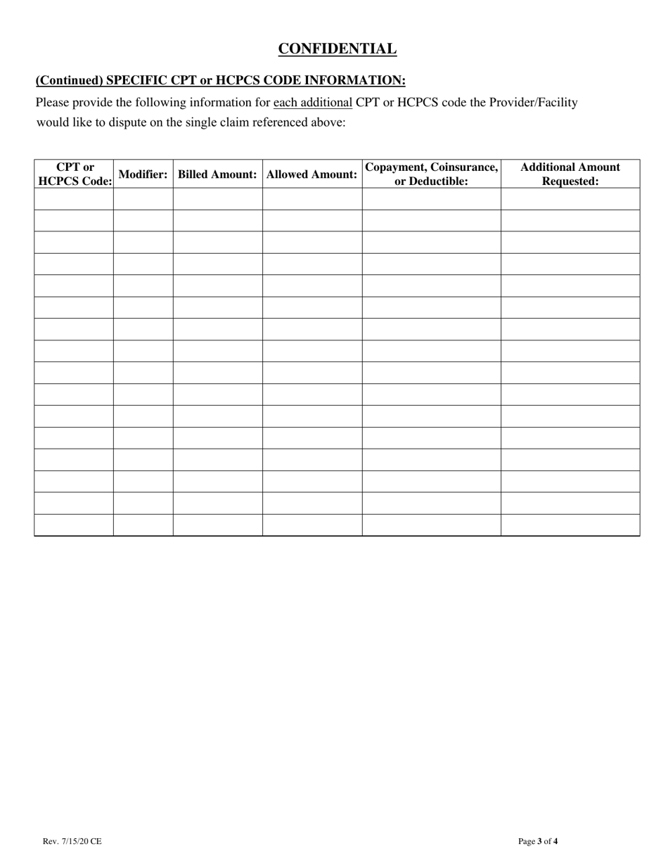 Request for Arbitration - Claims Under $5,000 - Nevada, Page 3