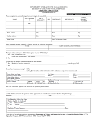 Medicaid Application - Aged out Foster Care - Nevada, Page 2