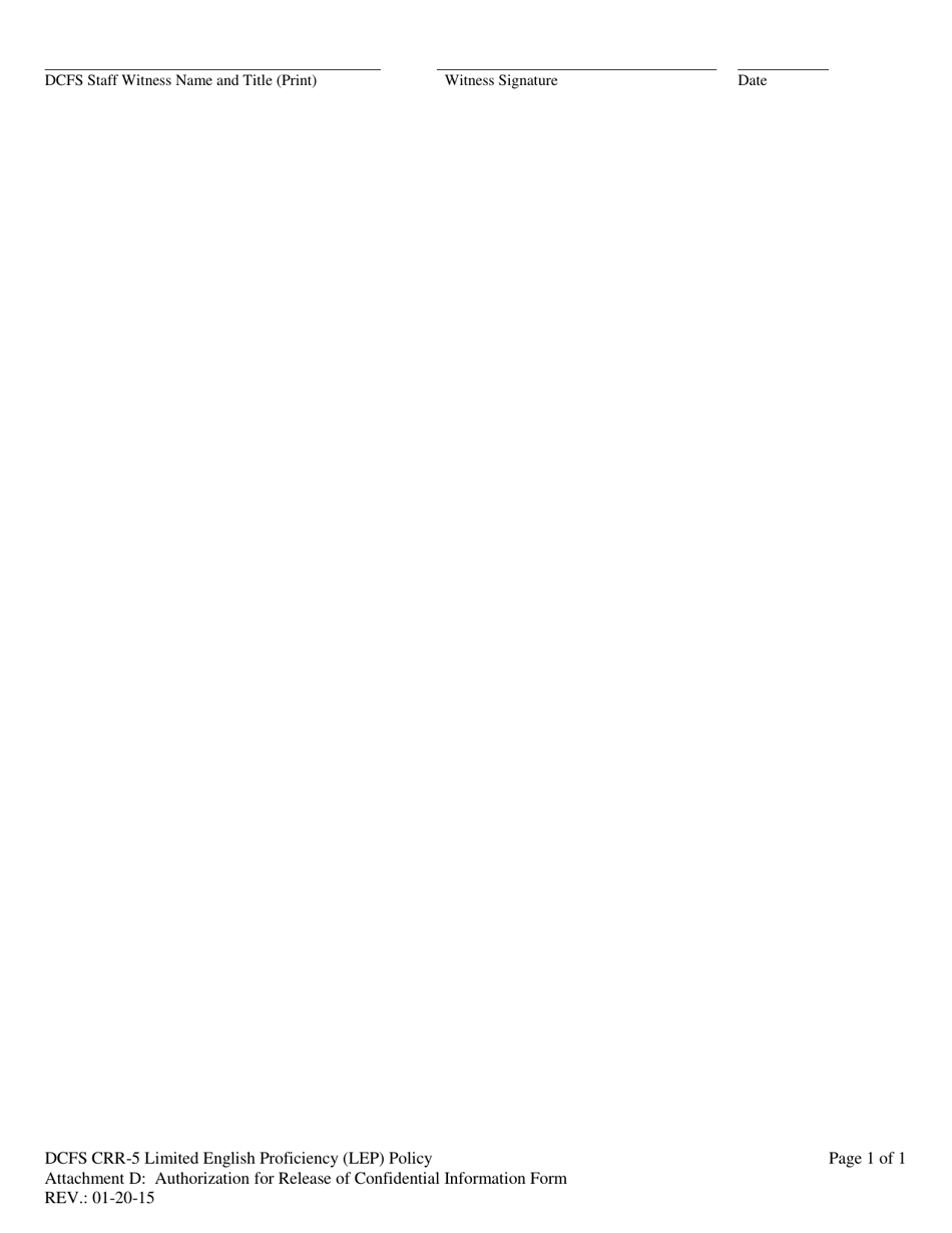 Attachment D Authorization for Release of Confidential Information - Nevada, Page 2