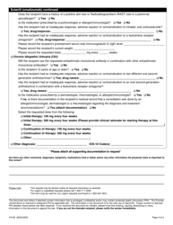 Form FA-83 &quot;Monoclonal Antibody Agents Prior Authorization Request Form&quot; - Nevada, Page 4