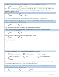 Subrecipient Questionnaire - Nevada, Page 2