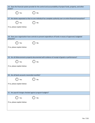 Subrecipient Questionnaire - Nevada, Page 4