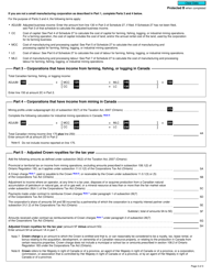 Form T2 Schedule 502 Ontario Tax Credit for Manufacturing and Processing (2019 and Later Tax Years) - Canada, Page 3
